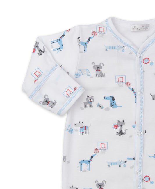 Kissy Kissy Baby Boy's Sporty Pups Babygrow