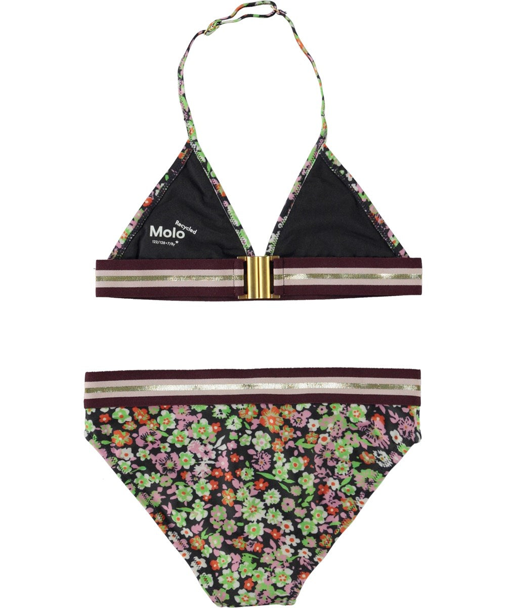Molo Girl's Meadow Print Triangle Bikini