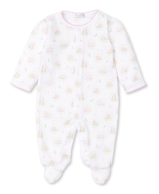 Kissy Kissy Baby Girl's Pink Jungle Kins Babygrow