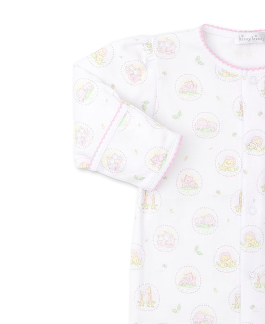 Kissy Kissy Baby Girl's Pink Jungle Kins Babygrow