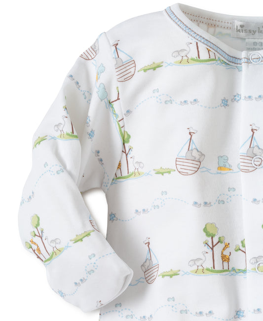 Kissy Kissy Baby Boy's Noah Print Babygrow