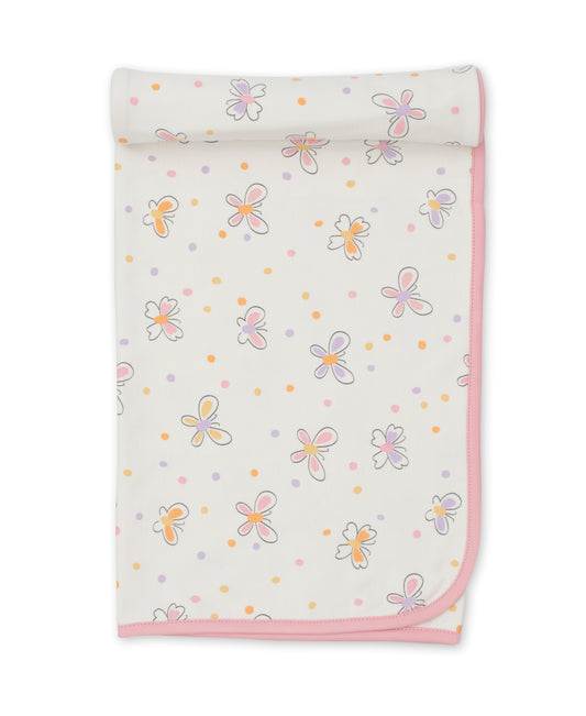Kissy Kissy Baby Girl's Pink Butterfly Blanket